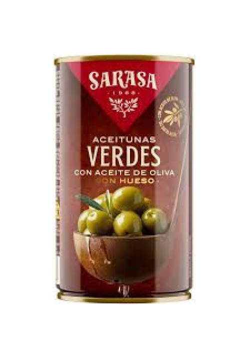 SARASA Aceitunas verdes con aceite de oliva SARASA 185 gr.