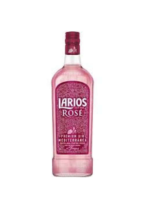 LARIOS Rosé Ginebra con un intenso aroma a fresas 70 cl.