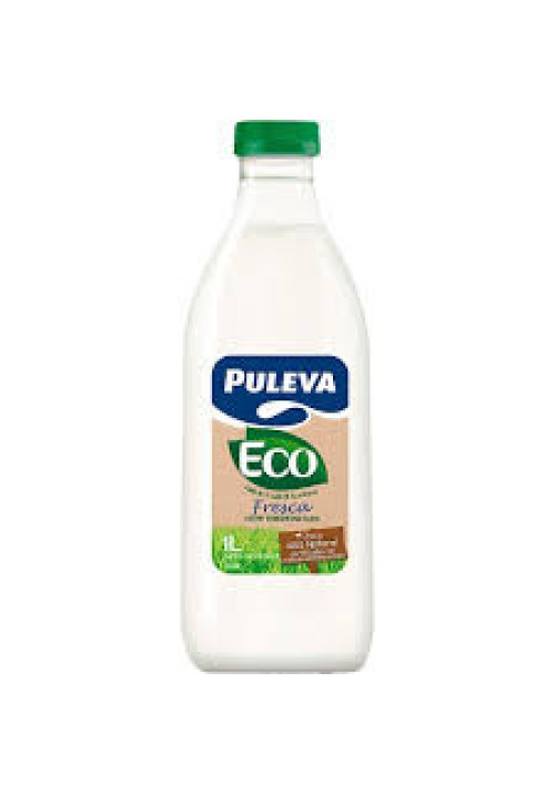 PULEVA Leche fresca de vaca semidesnatada de origen ecológico Eco 1 l.