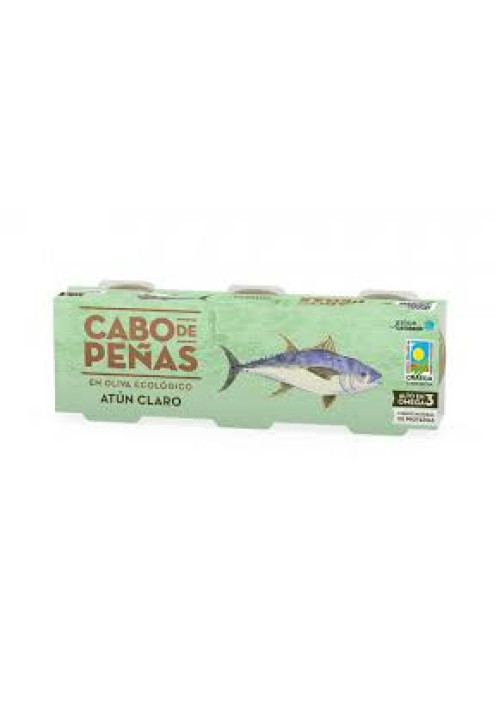 CABO DE PEÑAS Atún claro en aceite de oliva ecológico CABO DE PEÑAS 156 g.