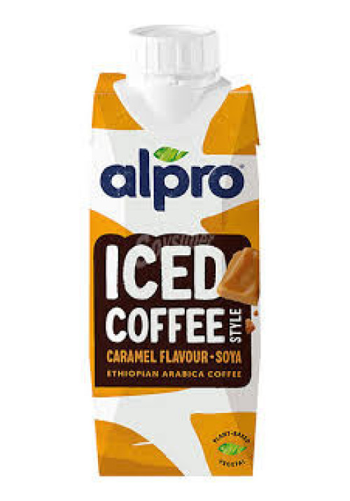 ALPRO Iced Bebida de almendras con café Arábica de Etiopia y sabor a caramelo 250 ml.