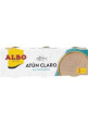 ALBO Atún claro al natural pack 3 uds. x 65 g.