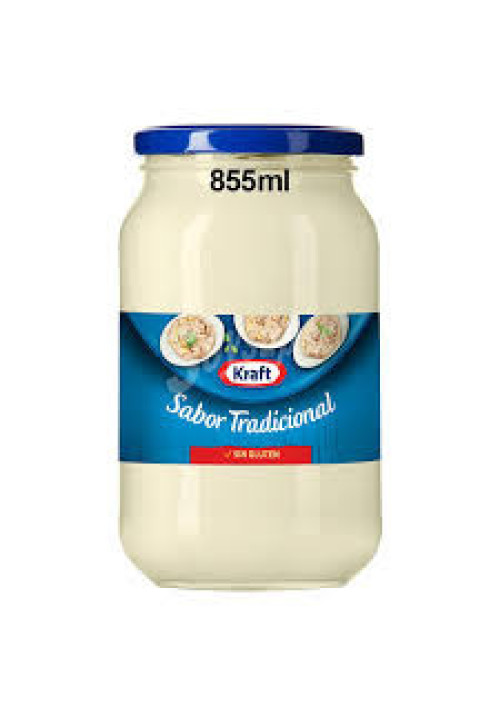 KRAFT Mayonesa fina tradicional sin gluten 855 ml.