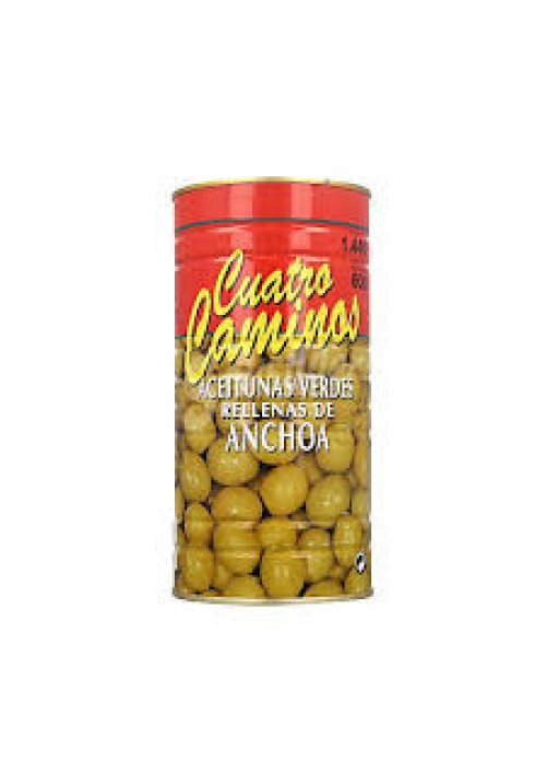 CUATRO CAMINOS Aceituna rellena CUATRO CAMINOS 600 g.