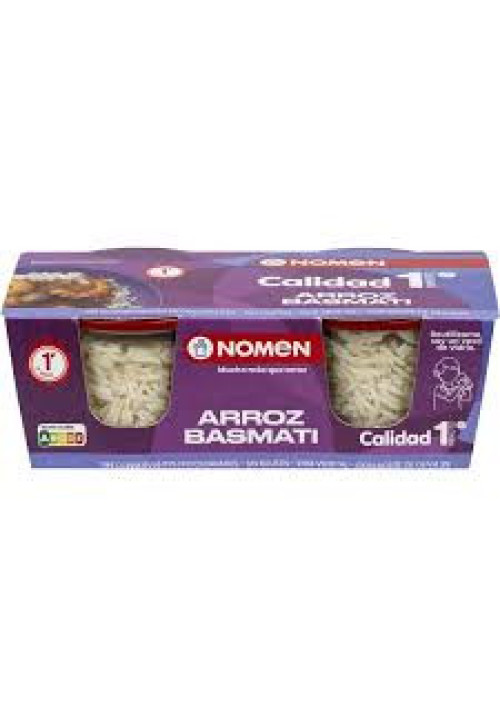 NOMEN Arroz basmati, vasitos pack 2 x 125 g.