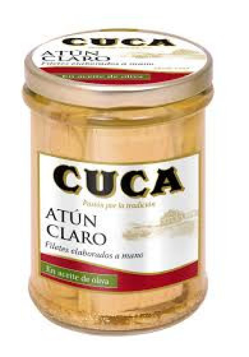 CUCA Filetes de atún en aceite de oliva (elaborados a mano) 180 g.