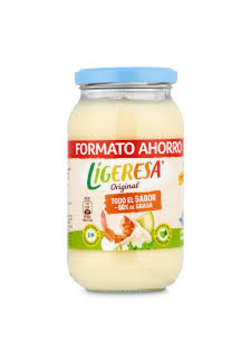 LIGERESA Salsa mayonesa light frasco 415 + 10 ml.