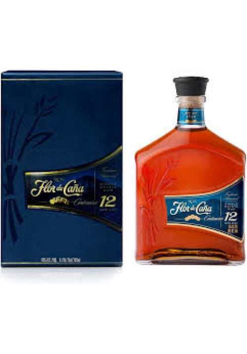 FLOR DE CAÑA Ron artesanal envejecido 12 años FLOR DE CAÑA Centenario botella de 70 cl.