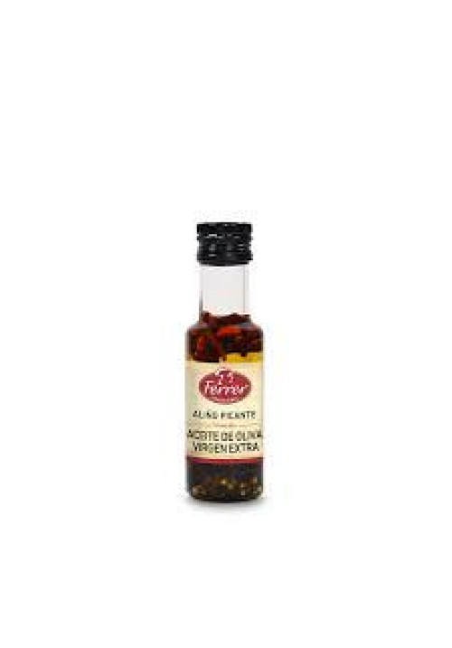 FERRER Aceite picante condimentado con especias FERRER botella de 166 ml.