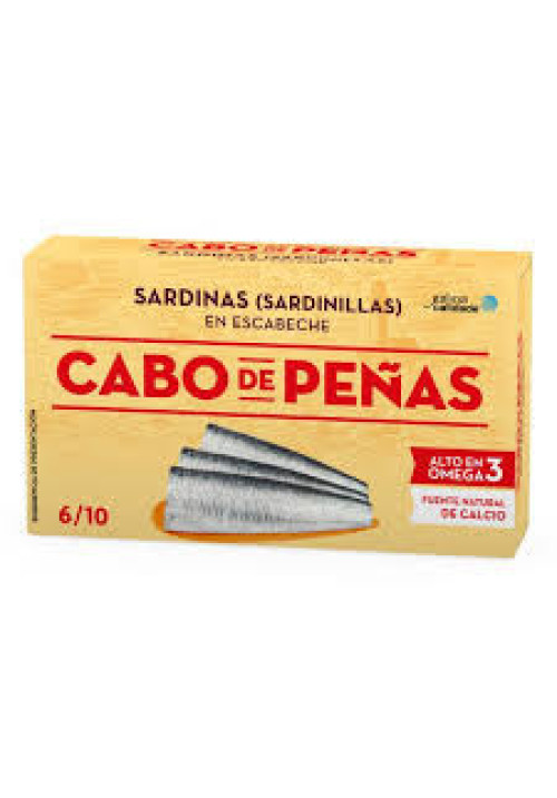 CABO DE PEÑAS Sardinillas en escabeche lata de 60 g.