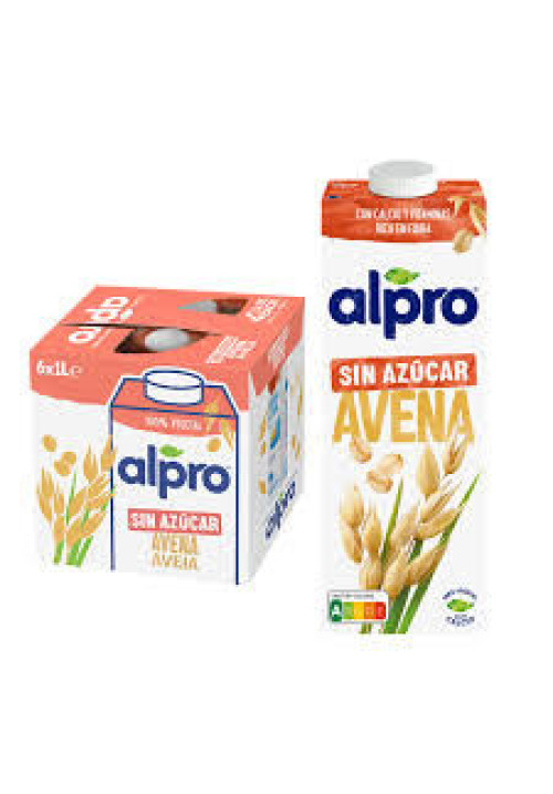 ALPRO Bebida de avena 100% vegetal, sin azúcares añadidos 6 x 1 l.