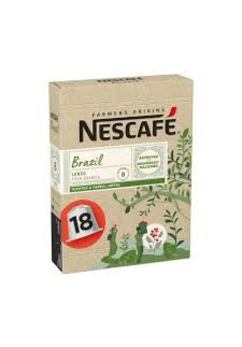 NESCAFÉ Farmers Origins Brazil lungo I8 Café en capsulas, 18 uds.