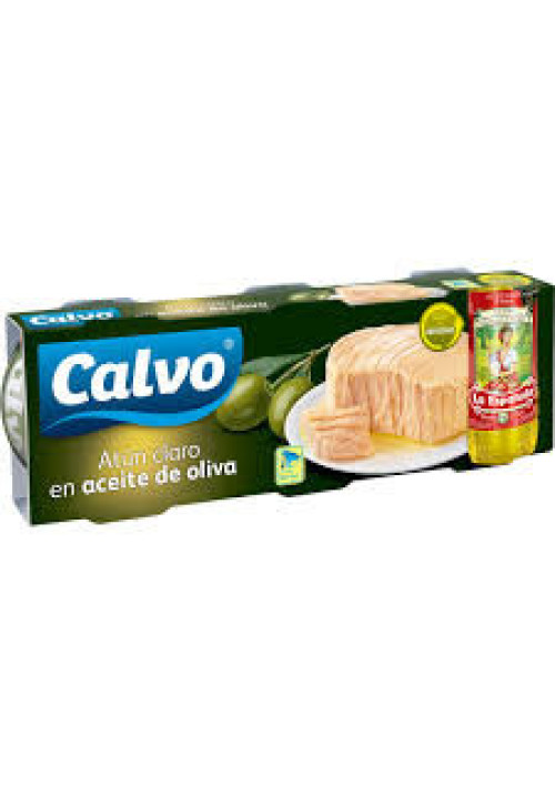 CALVO Atún claro en aceite de oliva pack 3 uds. x 73 g.