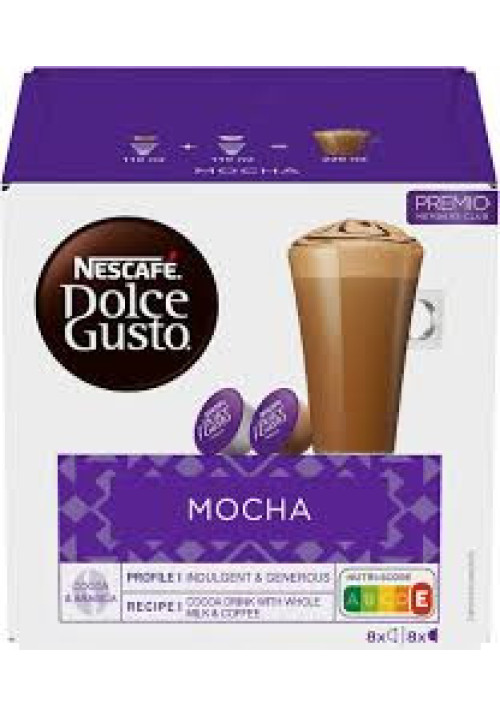 DOLCE GUSTO Café en cápsulas sabor Moka 16 uds.