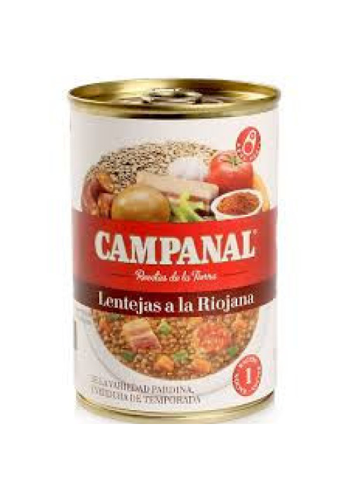 CAMPANAL Lentejas con chorizo CAMPANAL 425 g.