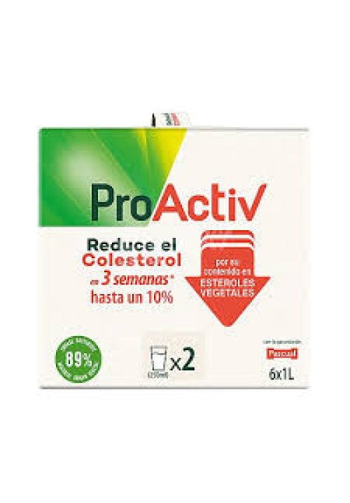 FLORA Preparado lácteo desnatado, que ayuda a reducir activamente el colesterol Pro-activ 6 x 1 l.