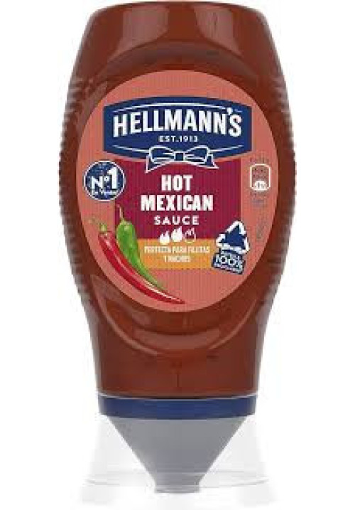 HELLMANN'S Salsa picante ideal para tacos y burritos HELLMANN´S HOT MEXICAN 250 ml.