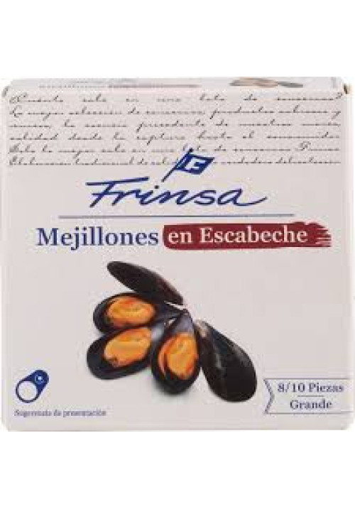 FRINSA Mejillones en escabeche, 8/10 uds, 69 g.