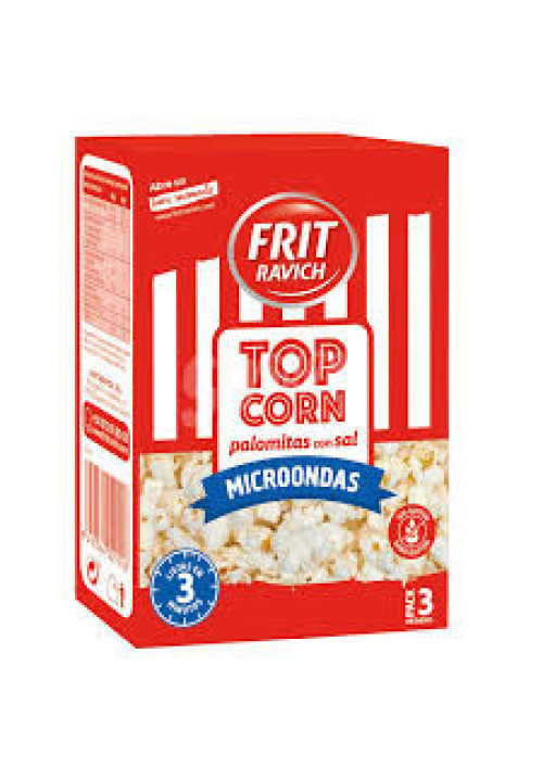 FRIT RAVICH Palomitas con sal para el microondas FRIT RAVICH POP CORN 3 uds x 90 g.