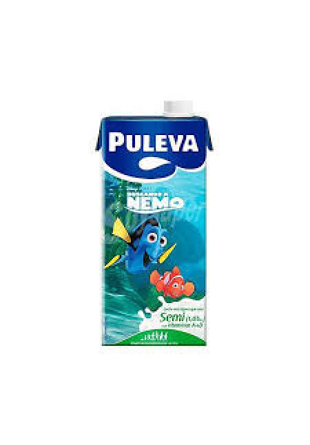 PULEVA Leche de vaca semidesnatada ligera (sólo 1% de materia grasa) 1 l.