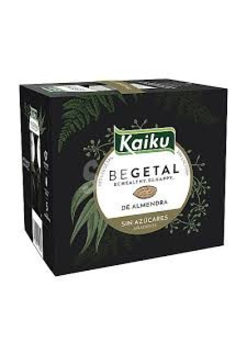 KAIKU Bebida de almendras 100% vegetal, sin azúcares añadidos 6 x 1 l.