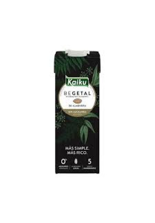 KAIKU Bebida de almendras 100% vegetal, sin azúcares añadidos Begetal 1 l.