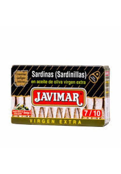 JAVIMAR Sardinillas en aceite de oliva virgen extra lata de 65 g