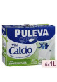 PULEVA Leche semidesnatada de vaca con un 50% más de calcio natural Vita calcio 6 x 1 l.