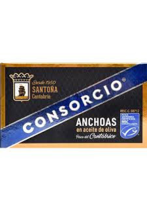 CONSORCIO Anchoa cantábrico en aceite de oliva serie oro CONSORCIO 53 gr.