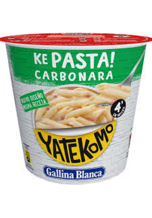 YATEKOMO Pasta macarrones a la carbonara 100 g.