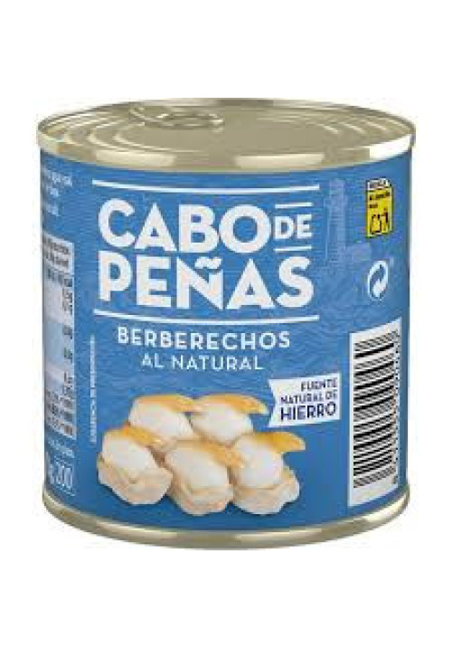 CABO DE PEÑAS Berberechos pequeños al natural lata de 90 g.