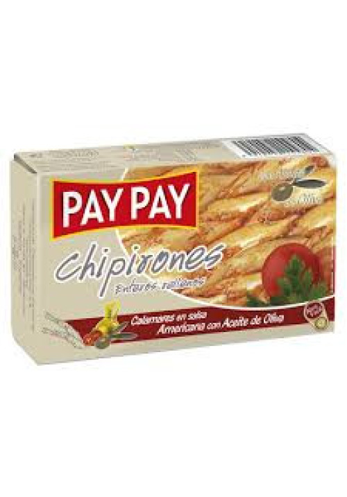 PAY PAY Chipirones enteros rellenos en salsa americana 72 g.