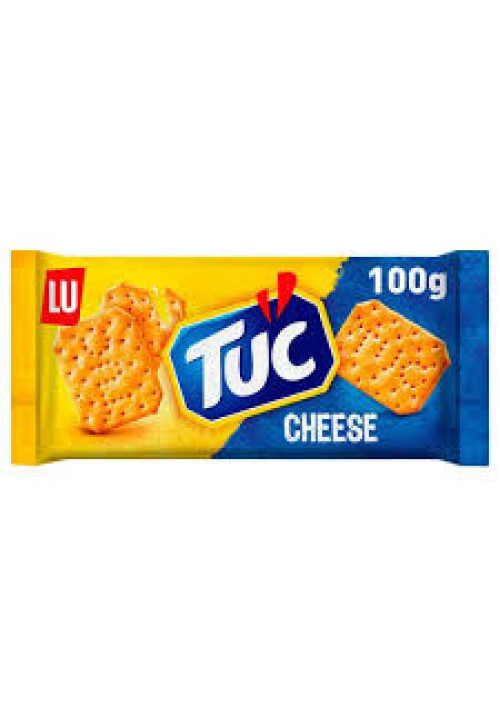 TUC Galletas saladas con sabor a queso de LU TUC paquete de 100 gramos.