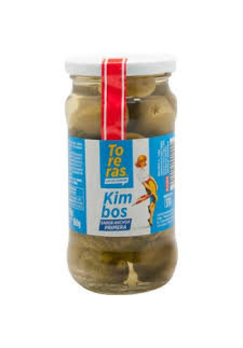 KIMBO Aceituna gordal con pepinillos KIMBO 370 g