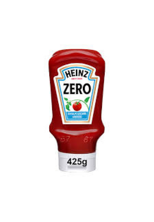 HEINZ Zero Ketchup sin sal ni azúcares añadidos 400 ml.