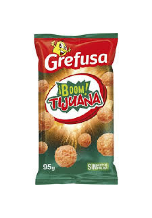 GREFUSA Snack de maíz sabor Tijuana GREFUSA BOOM, bolsa 95g