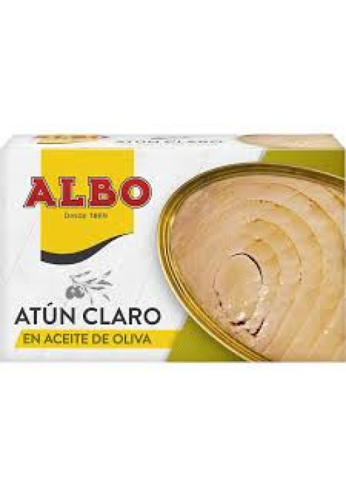 ALBO Atún claro en aceite de oliva lata de 82 g.