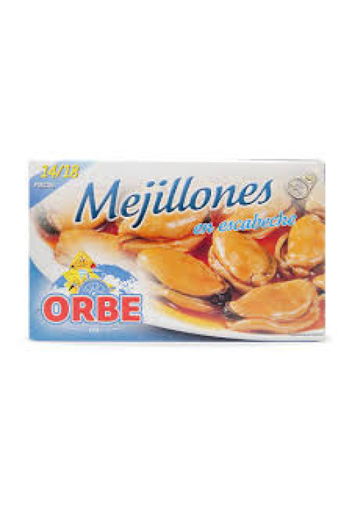 ORBE Mejillones en escabeche 14/18 piezas.