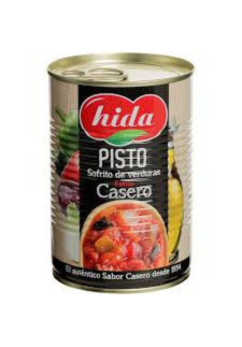 HIDA Pisto de verduras estilo casero frasco de 400 g.