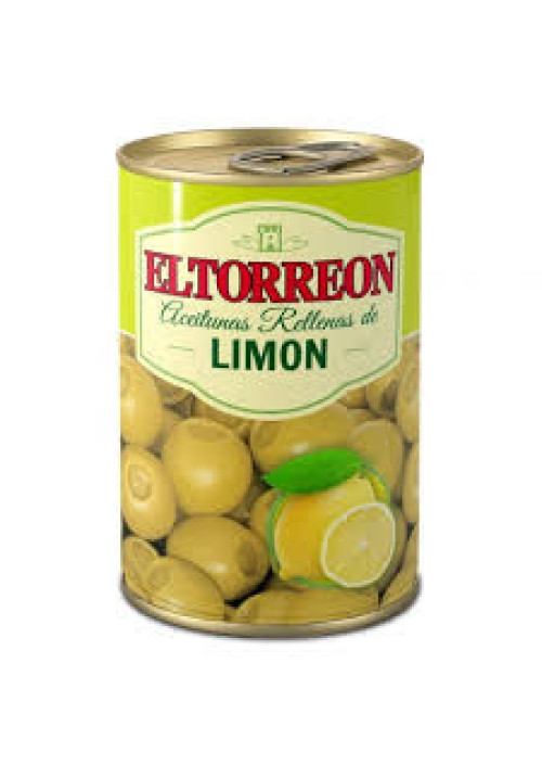 EL TORREON Aceitunas rellenas de limón EL TORREÓN 130 g.