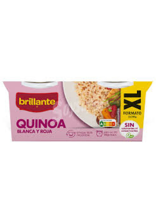 BRILLANTE Quinoa blanca y roja formato XL 400 g.