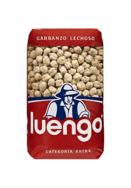 LUENGO Extra Garbanzo lechoso en paquete de 1 kg.