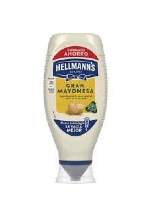 HELLMANN'S Salsa mayonesa en formato bote bocabajo 750 ml.