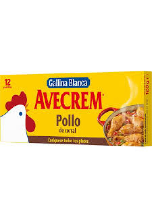 AVECREM Caldo de pollo pastillas 12 uds. 120 g.