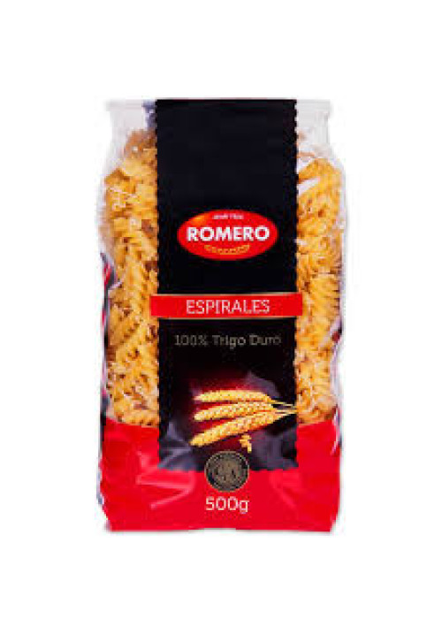 ROMERO Pasta espirales,pasta ROMERO 500 gr.