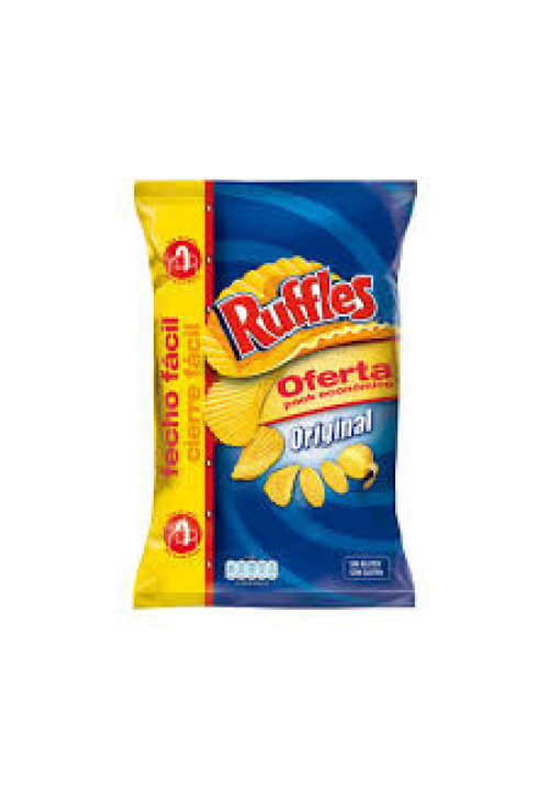 RUFFLES Patatas fritas onduladas de MATUTANO RUFFLES ORIGINAL bolsa de 300 g.