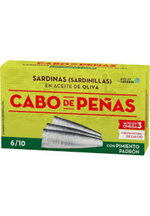 CABO DE PEÑAS Sardinillas en aceite de oliva lata de 60 g.