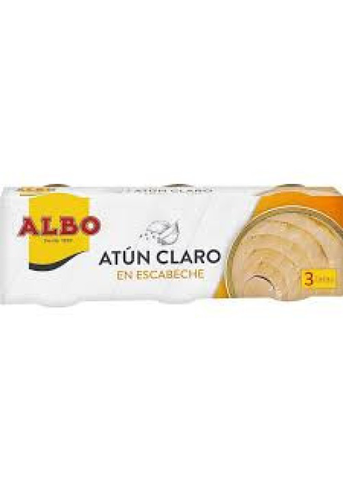 ALBO Atún claro en escabeche lata de 67 g. pack de 3 uds.