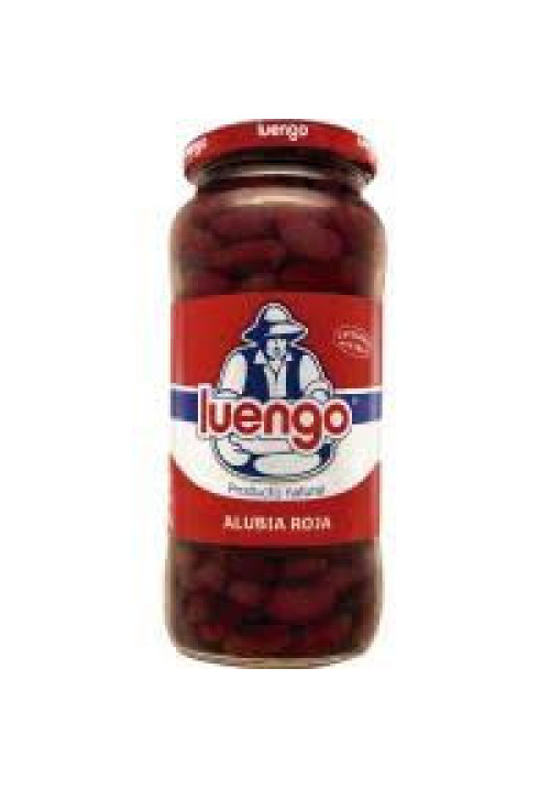 LUENGO Alubia cocida roja en frasco de 400 g.