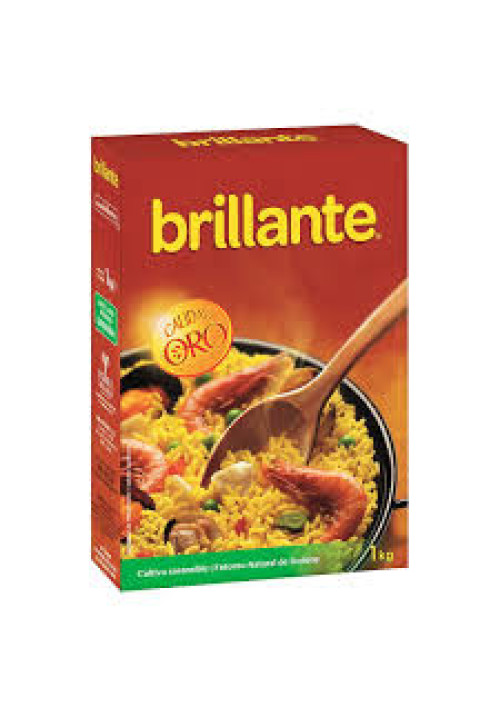 BRILLANTE Arroz largo vaporizado paquete de 1 kg.